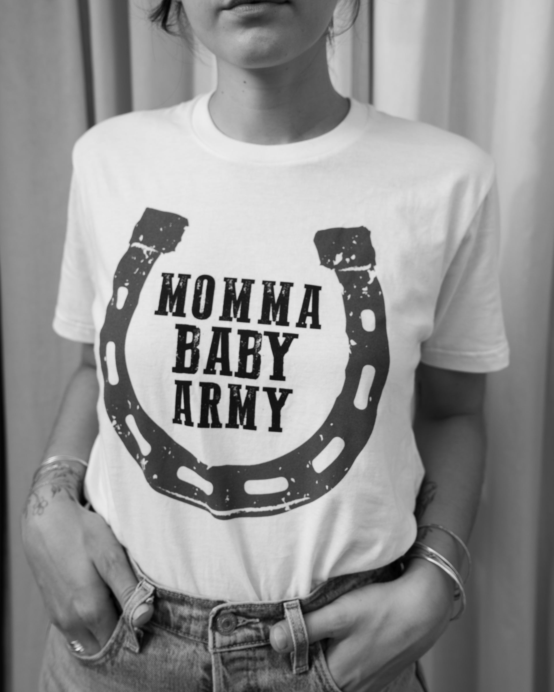Momma Baby Army T-shirt